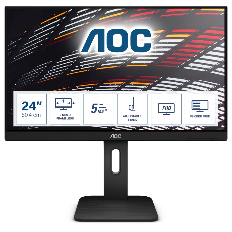 AOC P1 24P1 computer monitor 23.8" 1920 x 1080 pixels Full HD LED Black